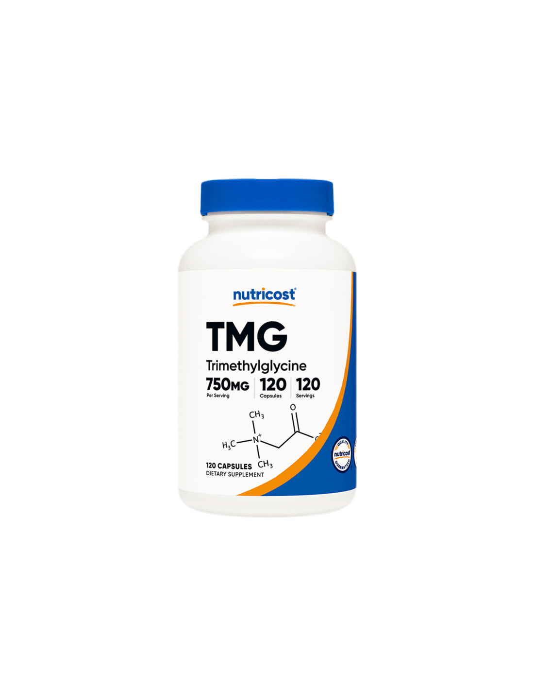 Normalizes homocysteine levels - TMG Betaine anhydride (trimethylglycine), 750 mg x 120 capsules Nutricost - Nutra Best Europe