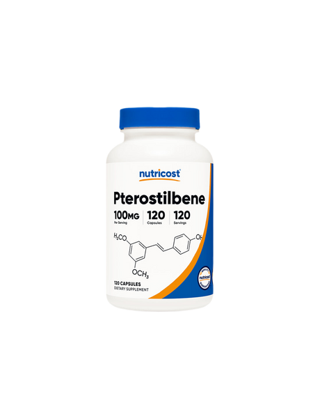 Brain Function - Pterostilbene, 100 mg x 120 capsules Nutricost - Nutra Best Europe