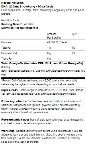 DHA 830 mg - 90 gél kapszula