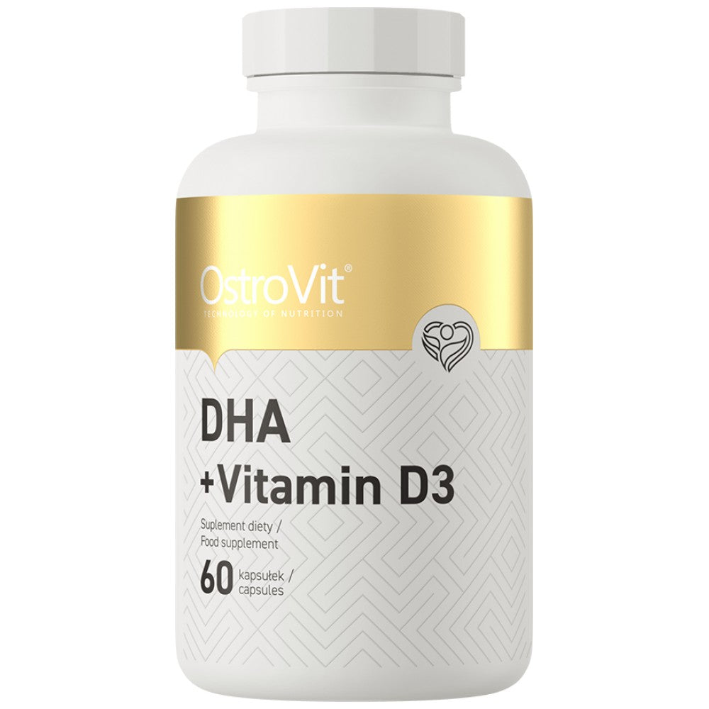 DHA + D3-vitamin | 300 mg DHA halolajból 60 gél kapszula