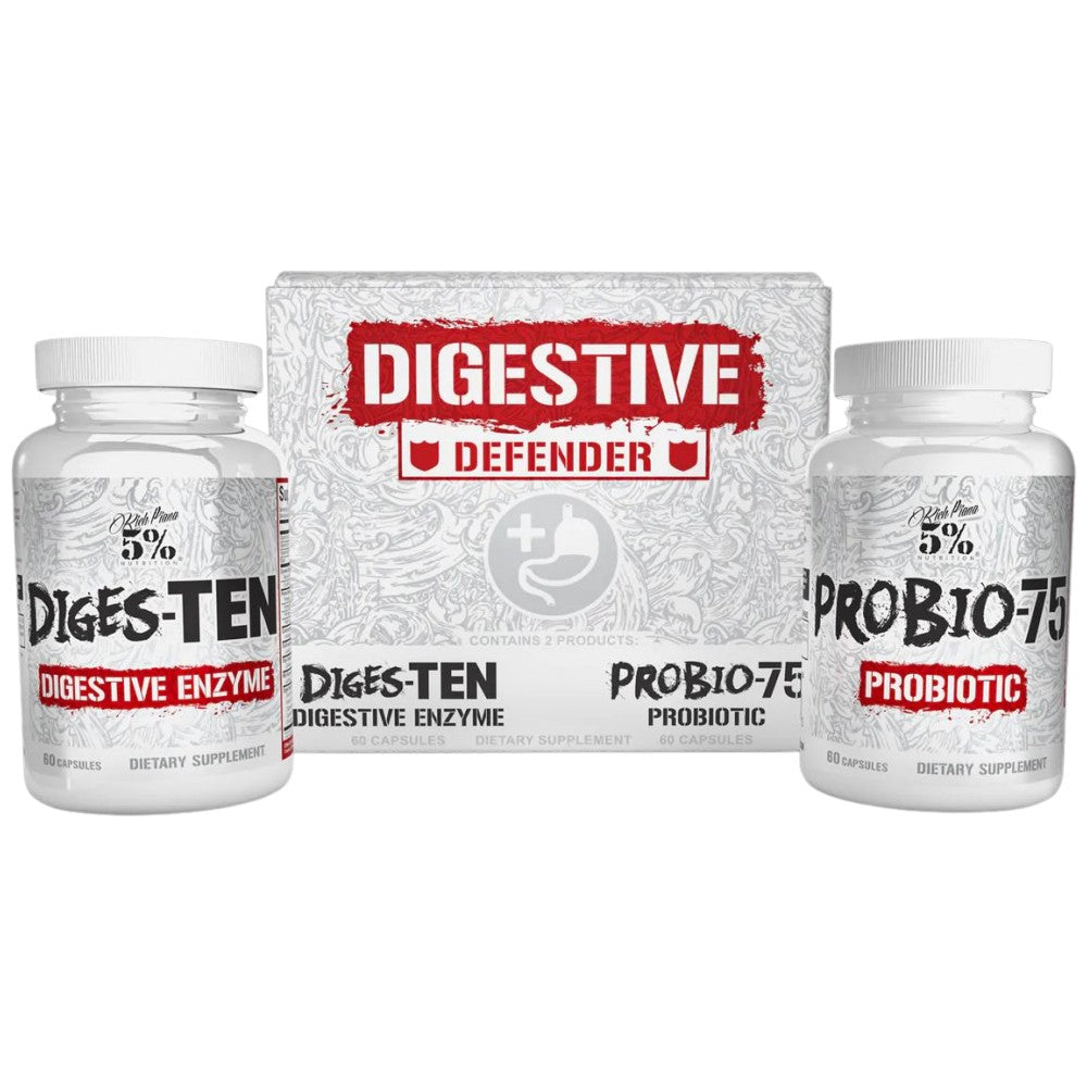 Digestive Defender | Digestive Enzymes + Probiotics - 2 x 60 capsules - Nutra Best Europe