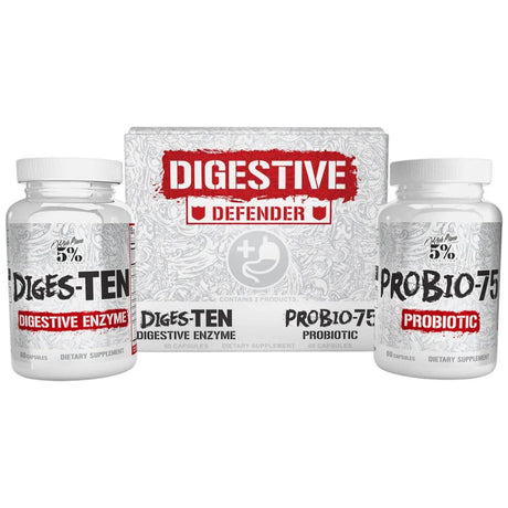 Digestive Defender | Digestive Enzymes + Probiotics - 2 x 60 capsules - Nutra Best Europe
