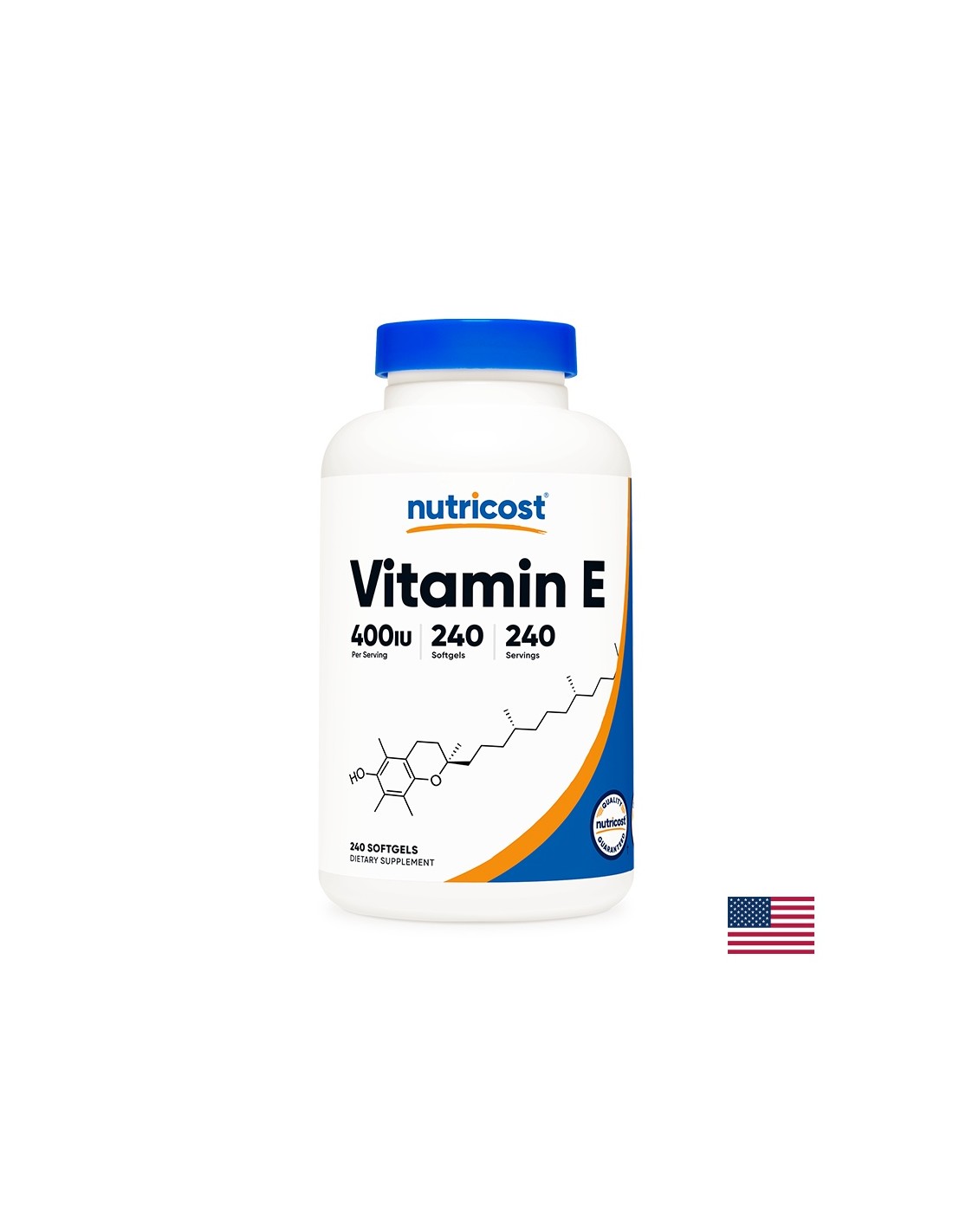 Látás, haj és bőr - E-vitamin, 400 NE x 240 lágyzselatin kapszula <tc>Nutricost</tc>