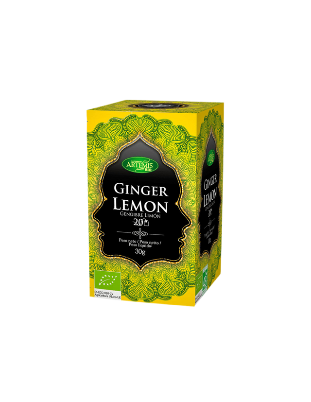 Tea with ginger and lemon BIO, 20 filter bags - Nutra Best Europe