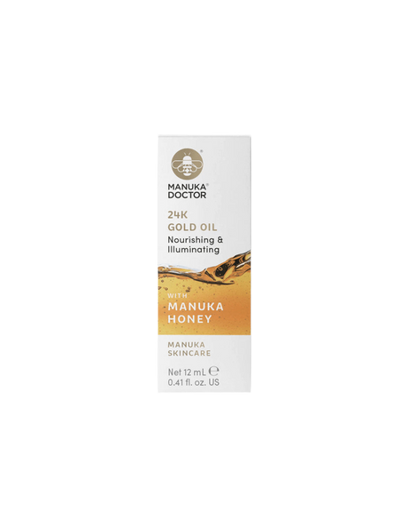 24K Gold Oil with Manuka Honey - Facial oil with 24K gold and manuka honey, 12 ml - Nutra Best Europe