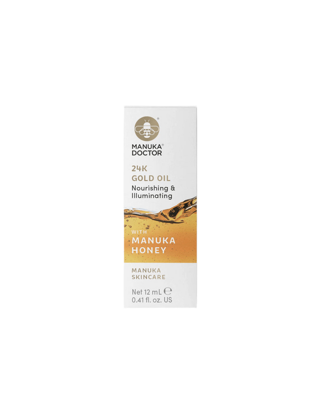 24K Gold Oil with Manuka Honey - Facial oil with 24K gold and manuka honey, 12 ml - Nutra Best Europe