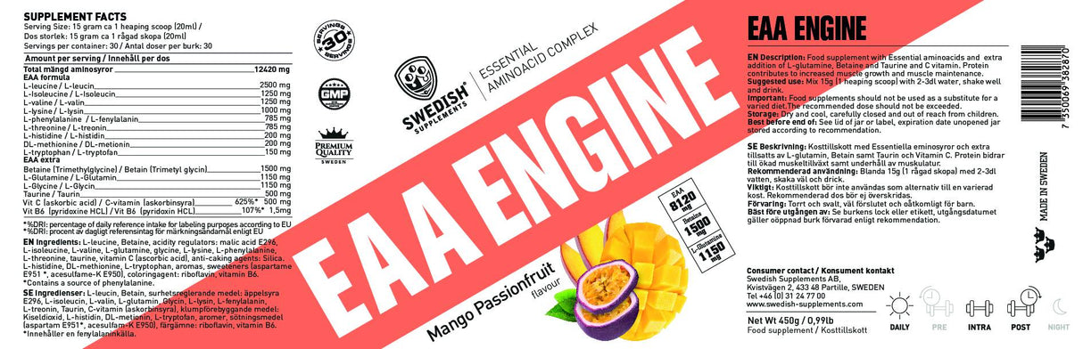 EAA motor/esszenciális aminosav komplex - 450 gramm