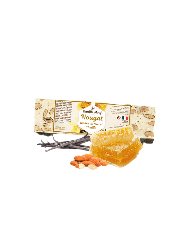 Tender nougat with honey, almonds and vanilla, 100 g - Nutra Best Europe