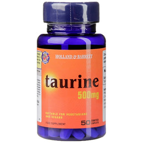 Taurine 500 mg - 50 caplets - Nutra Best Europe