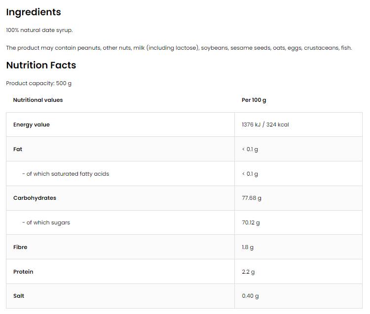 Date Syrup | Date syrup 500 ml - Nutra Best Europe