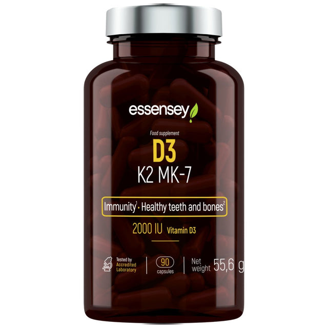 Vitamin D3 + MK7 90 capsules - Nutra Best Europe