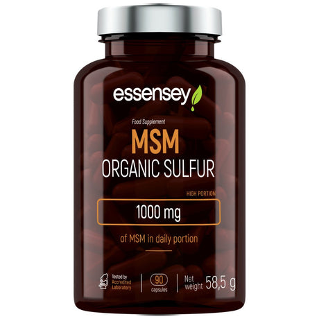 MSM Organic Sulfur 500 mg - 90 capsules - Nutra Best Europe