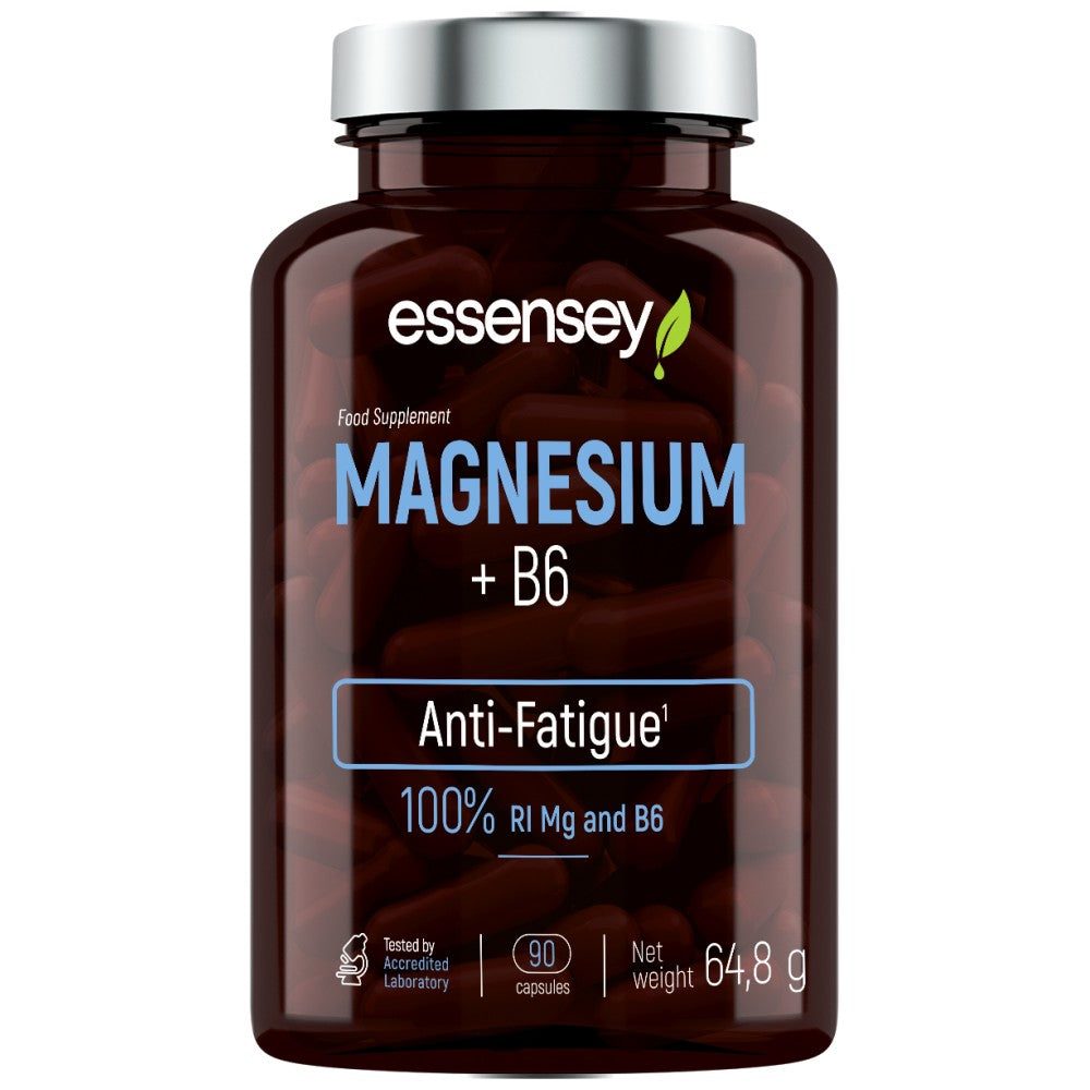 Magnesium 187.5 mg + B6 - 90 capsules - Nutra Best Europe