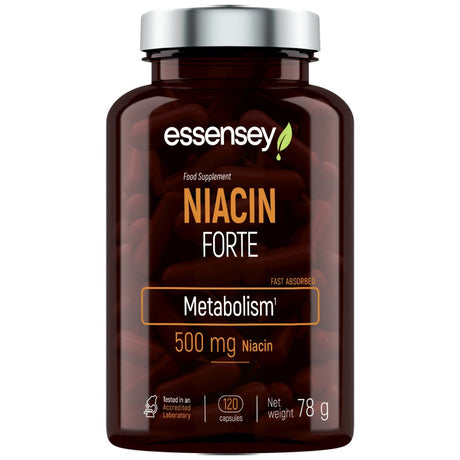 Niacin Forte 500 mg - 120 capsules - Nutra Best Europe