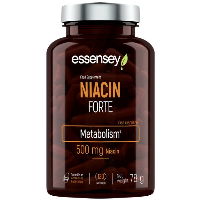 Niacin Forte 500 mg - 120 capsules - Nutra Best Europe