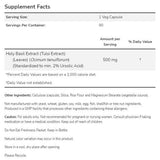 Holy Basil Extract 500 mg - 90 capsules - Nutra Best Europe