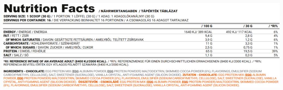 Egg Pro Pure - 500 gramm