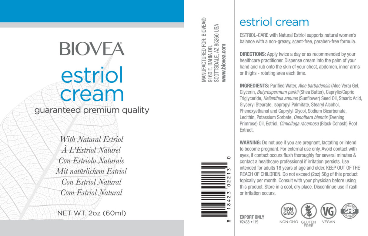 <tc>Biovea</tc> Ösztriol krém 60 ml. / <tc>Biovea</tc> Ösztriol krém