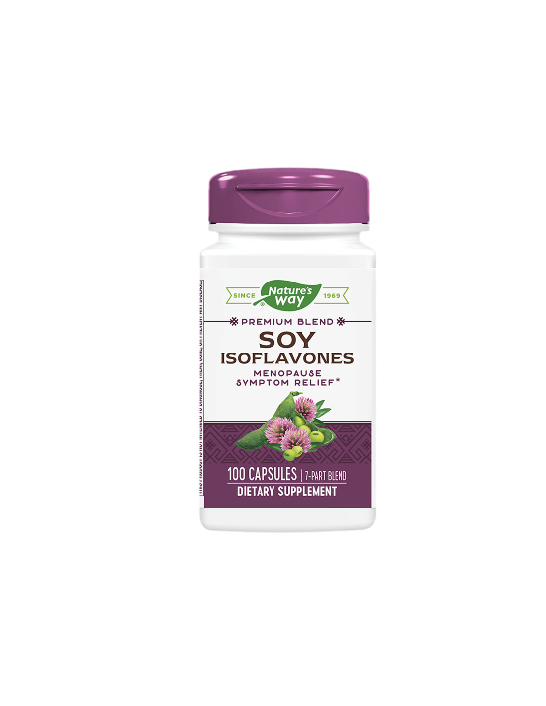 Soy isoflavones - premium formula - For menopause, 500 mg, 100 capsules - Nutra Best Europe
