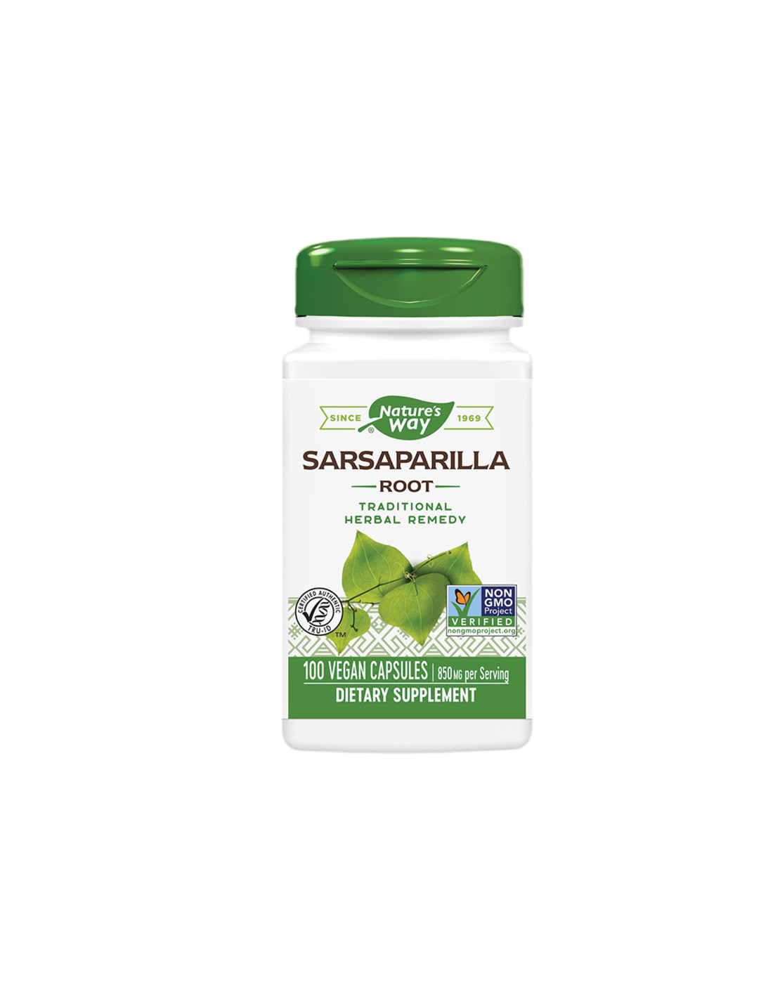 Sarsaparilla Root 425 mg - 100 capsules - Nutra Best Europe