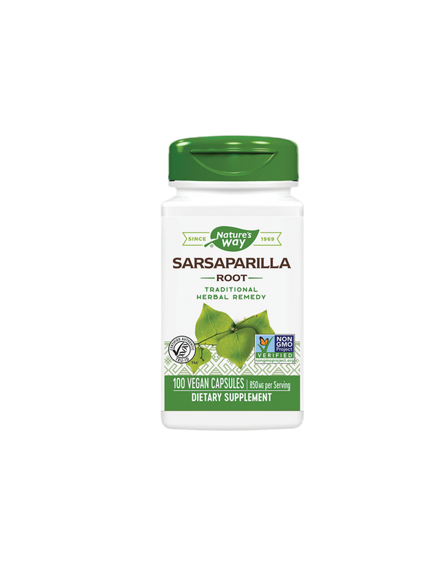 Sarsaparilla Root 425 mg - 100 capsules - Nutra Best Europe