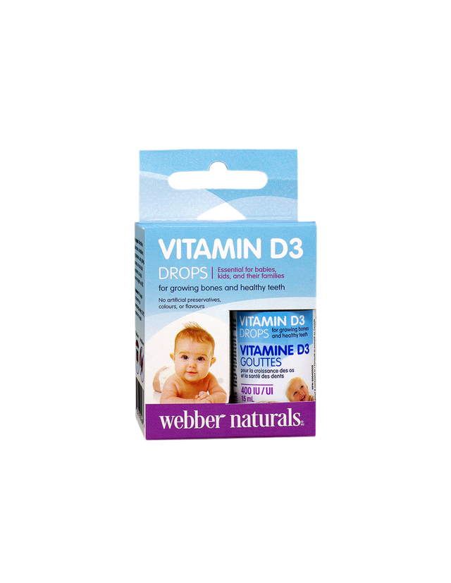 Vitamin D3 for babies and children, 400 IU x 15 ml/ 500 doses - Nutra Best Europe