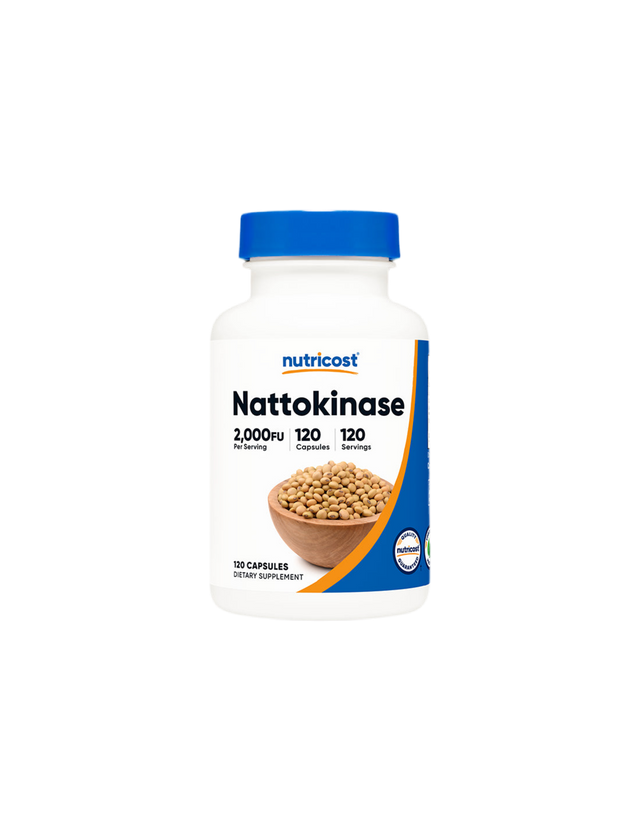 Cardiovascular system - Nattokinase, 120 Nutricost capsules - Nutra Best Europe