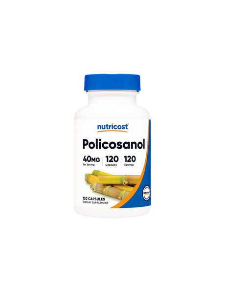 Cardiovascular system - Policosanol, 40 mg x 120 capsules Nutricost - Nutra Best Europe