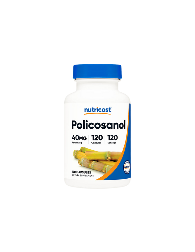 Cardiovascular system - Policosanol, 40 mg x 120 capsules Nutricost - Nutra Best Europe