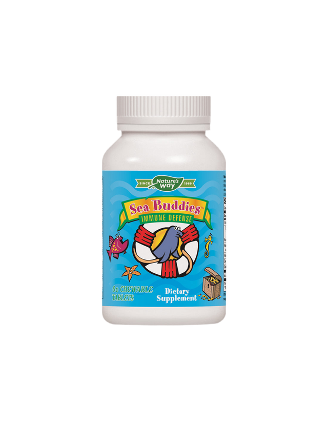 Strong children's immunity - Immune protection Sea Buddies, 60 chewable tablets Nature's Way - Nutra Best Europe