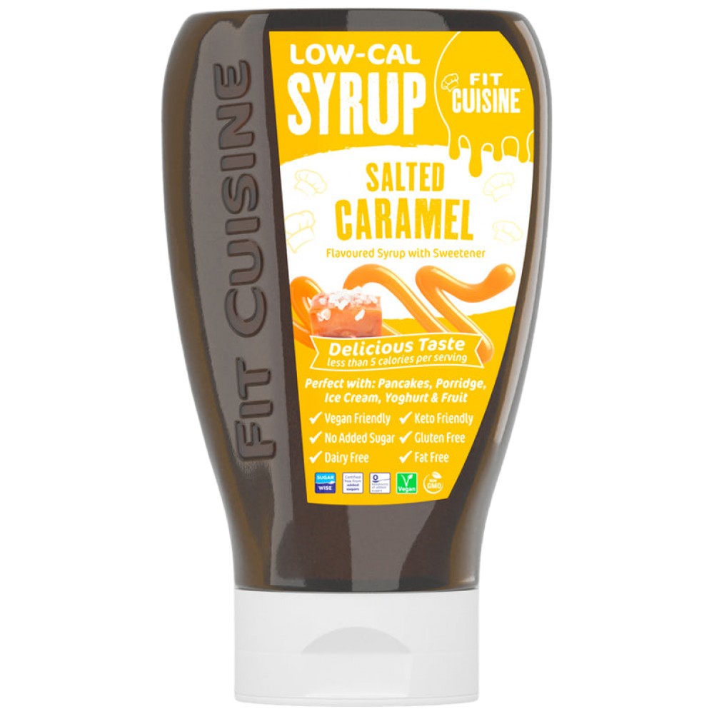 Fit Cuisine alacsony kalóriatartalmú szirup | Sós karamell - 425 ml
