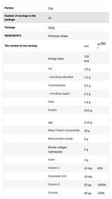 FitProtein Shake | Whey Protein with Collagen - 500 grams - Nutra Best Europe