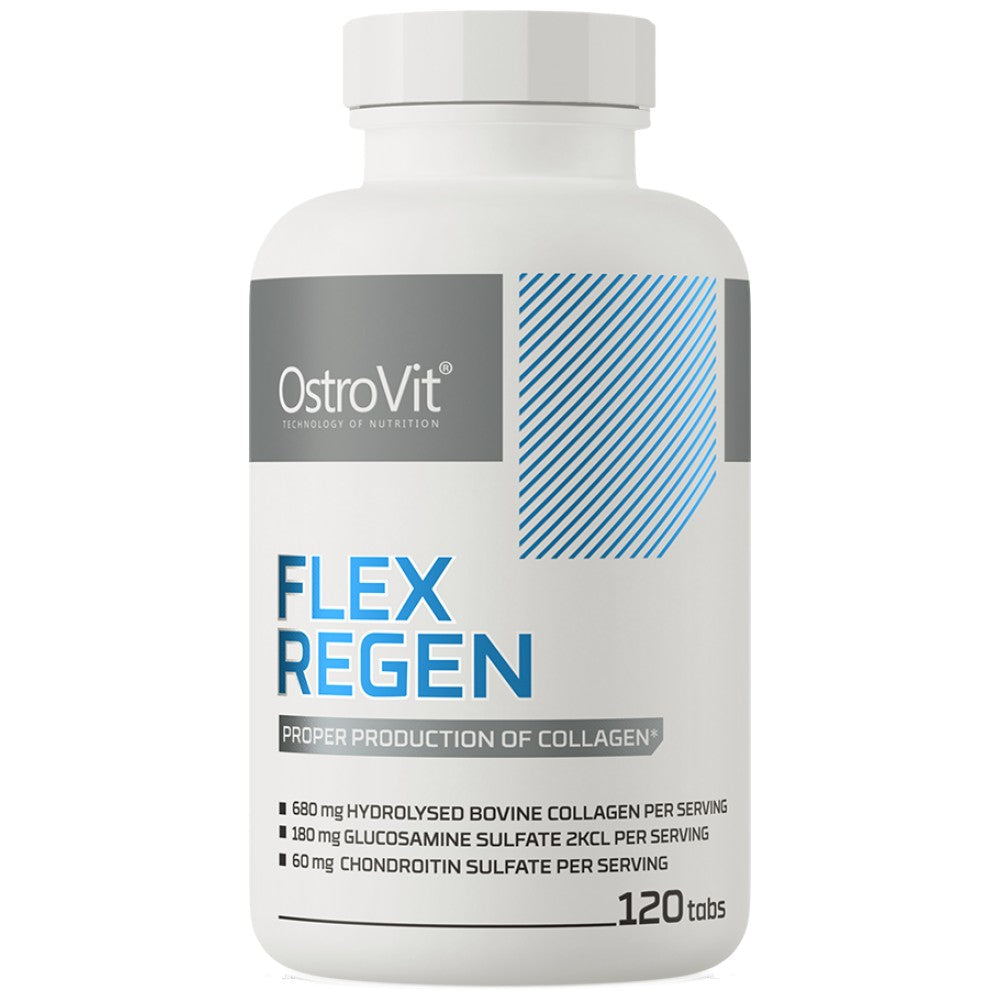 Flex Regen | Collagen + Glucosamine, Chondroitin, MSM, Hyaluronic Acid 120 Tablets