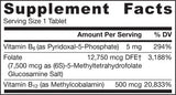 Folate Forte - metil-folát + metil-B12 + P-5-P - folát 30 tabletta