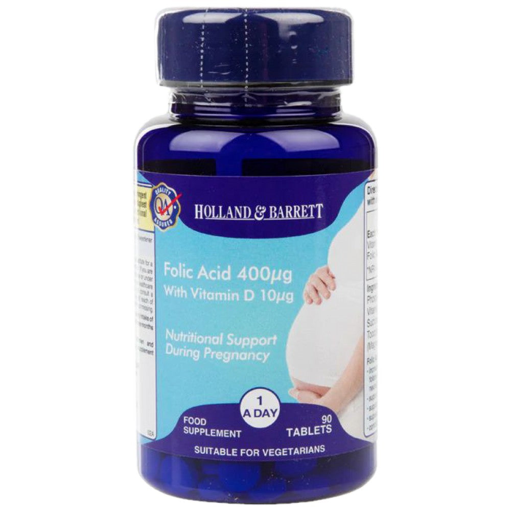 Folsav 400 mcg + D-vitamin 400 NE/Terhességtámogatás 90 tabletta
