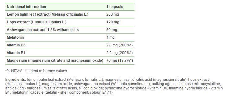 Forsen Forte + Melatonin 1 mg - 30 kapszula