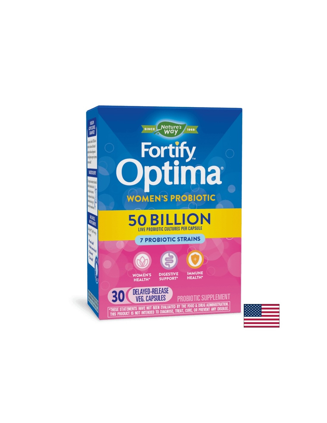 Fortify Optima Women's Probiotic, 50 milliárd aktív probiotikum, 30 kapszula