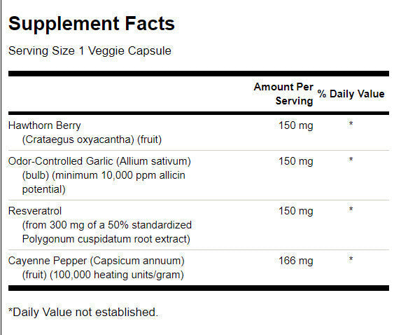 Full Spectrum Herbal Cardiovascular Care 616 mg - 30 kapszula