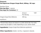 Full Spectrum Oregon Grape Root 400 mg 60 kapszula