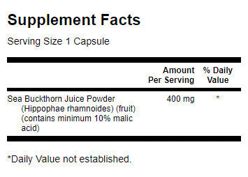 Teljes spektrumú homoktövis 400 mg - 60 kapszula