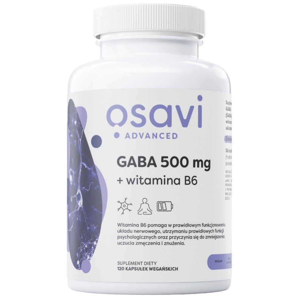 GABA 500 mg + B6-vitamin - 120 kapszula