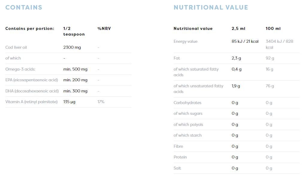 Norwegian Cod Liver Oil Kids | Lemon Flavored Liquid Omega - 500 ml - Nutra Best Europe