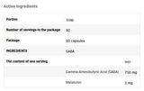 Gaba 750 mg | melatoninnal 1 mg - 90 kapszula