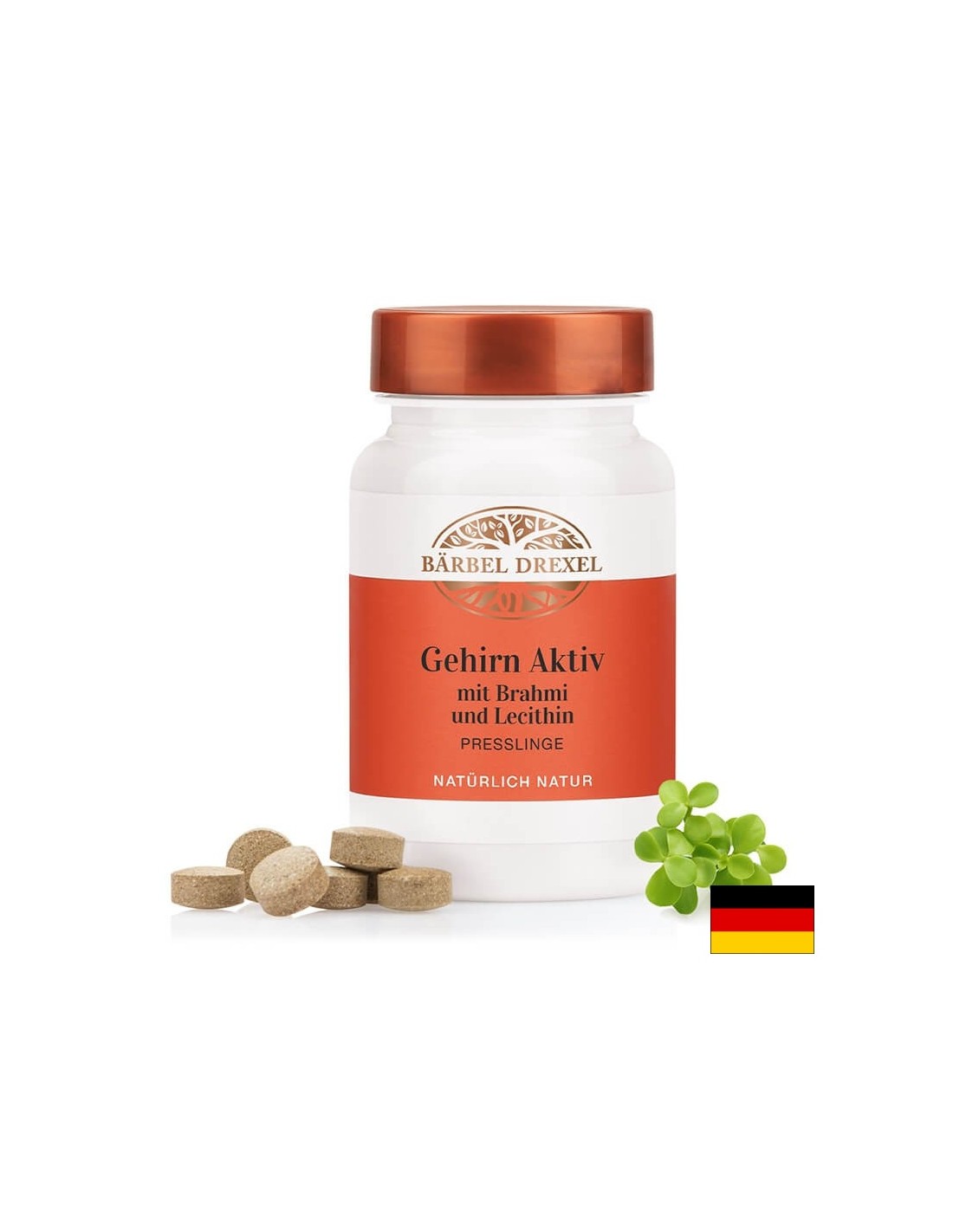 Gehirn Aktiv mit Brahmi und Lecithin/A memóriáért és a koncentrációért, 90 tabletta <tc>Bärbel Drexel</tc>