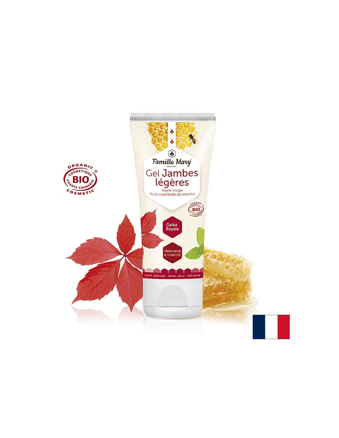 Relaxáló gél "könnyű" lábakra - Gel jambes legeres bio, 100 ml
