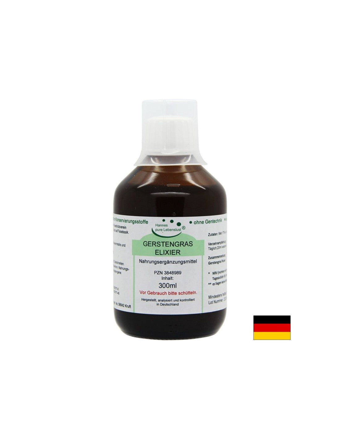 Gerstengras Elixir - Árpafű elixír, 300ml El Compra