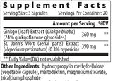 Ginkgo Hypericum - 60 capsules - Nutra Best Europe