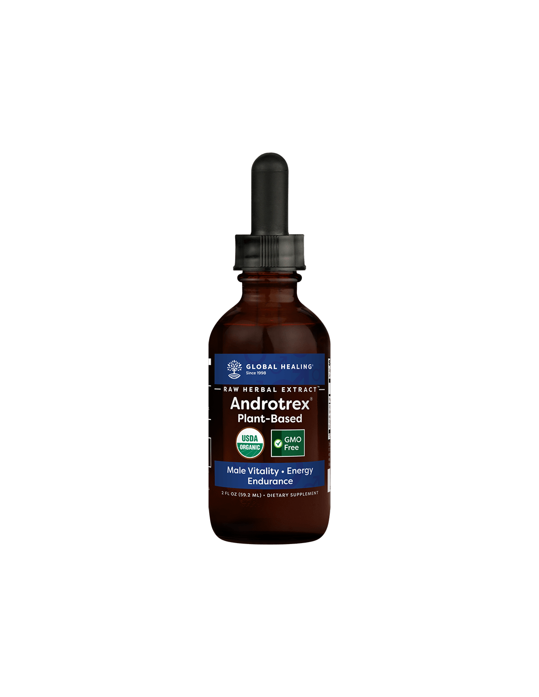 Androtrex® nyers gyógynövény kivonat/gyógynövénykeverék a férfi hormonális egyensúlyért, 59,2 ml Global Healing