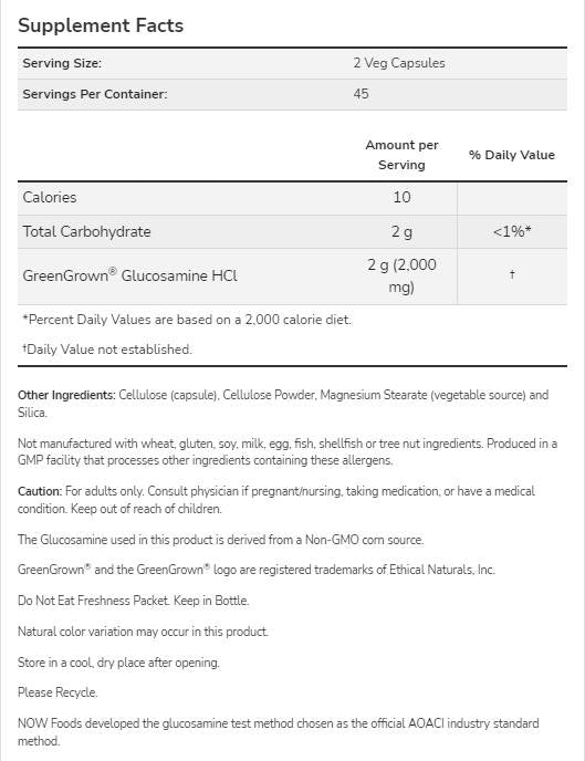 Glükózamin 1000 Vegetáriánus | GreenGrown® - 90 kapszula
