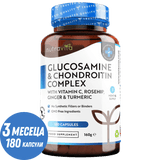 Glükózamin-kondroitin /180 kapszula, 90 nap/ kurkumával, gyömbérrel & C-vitamin <tc>Nutravita</tc>
